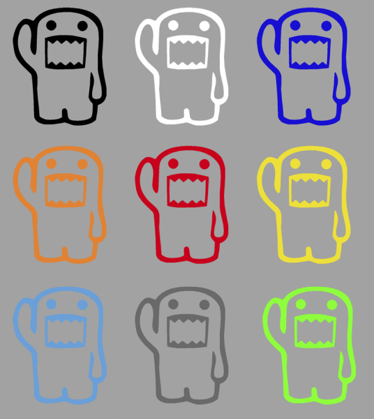 Aufkleber Domo Kun Domokun